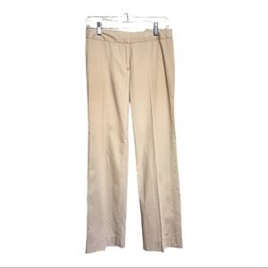 Brooks Brothers 346 Catherine Fit Cream Cotton Spandex Pants Size 2